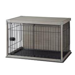 IRIS ウッディサークル ケージ PIWS-960 アッシュグレー アイリスオーヤマ【ペット用品】インテリアウッディサークル