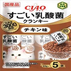 いなばペットフード チャオ すごい乳酸菌 クランキー チキン味 22gx5袋