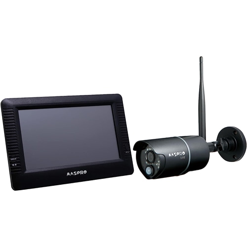 マスプロ電工【MASPRO】防犯カメラ 7インチモニター＆ワイヤレス HD