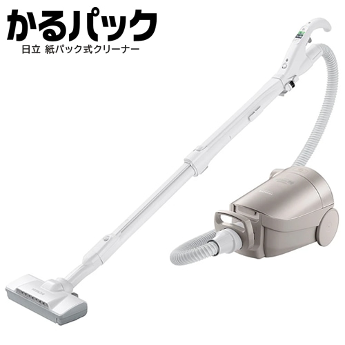 日立【HITACHI】紙パック式クリーナー かるパック ライトゴールド CV