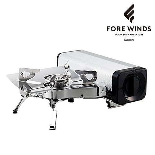 FORE WINDS フォールディング・キャンプ・ストーブ (シルバー）ケース付 イワタニ【Iwatani】FORE WINDS フォールディングキャンプストーブ