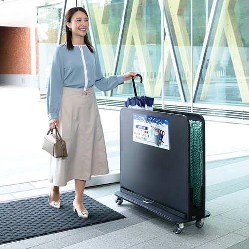 山崎産業 傘しずく取りNHD ブラック YA-88L-SB-B 山崎産業【環境用品】傘しずく取りNHD ブラック 法人様限定商品