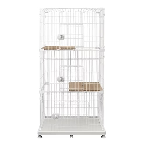 アイリスオーヤマ ペットケージ 3段 ホワイト アイリスオーヤマ ペット