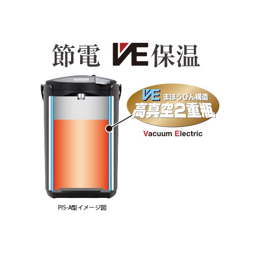 〇 TIGER タイガー PIS-A301 蒸気レス VE電気まほうびん とく子さん 3L