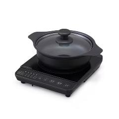 �����ꥹ������ޡ�IRIS��1�� ���IH������饻�å� 1000W �֥�å� ��20cm IHKP-T39220-B�����IH���å��󥰥ҡ�������