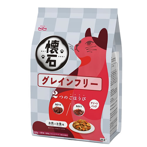 ペットライン【ペット用品】懐石 2つのごほうび グレインフリー 600g