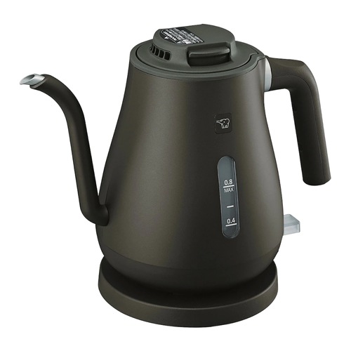 象印【ZOJIRUSHI】電気ケトル 細口タイプ 0.8L セピアブラック 自動