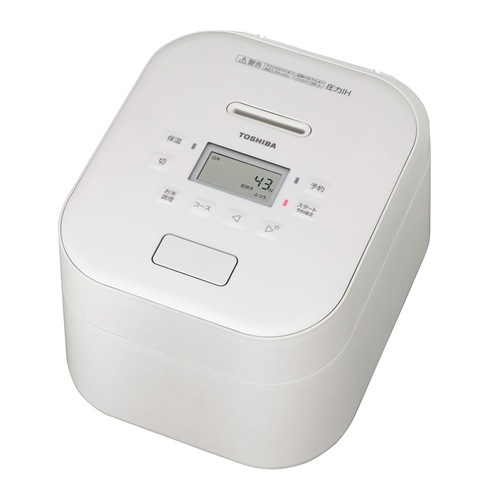 東芝【TOSHIBA】圧力IHジャー炊飯器 5.5合炊き ミルキーホワイト IH炊飯器 しゃもじ付き RC-10FPW-W【備長炭ダイヤモンド釜】 東芝【TOSHIBA】圧力IHジャー炊飯器 5.5合炊き ミルキーホワイト IH
