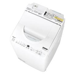 シャープ【SHARP】タテ型洗濯乾燥機 ホワイト系 洗濯6.5kg 乾燥3.5kg