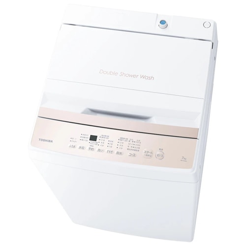 862 東芝 7kg洗濯機 Wダブルシャワー洗浄 インバーター搭載 ステンレス槽 東芝【TOSHIBA】7.0kg 全自動洗濯機 ピュアホワイト ふろ水ポンプ付き