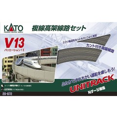 KATO V13 ユニトラック カトー【KATO】Nゲージ ユニトラック V13 複線高架線路基本セット(R414