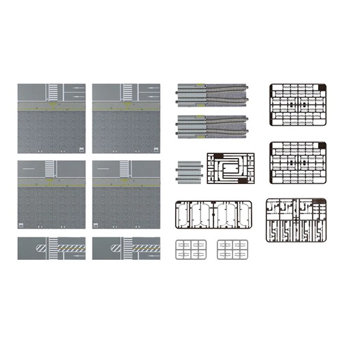 KATO ユニトラム 拡張セット 街角 道路 40-821 鉄道模型 Nゲージ