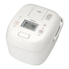 東芝【TOSHIBA】3.5合炊き 圧力IHジャー炊飯器 ミルキーホワイト 炎匠