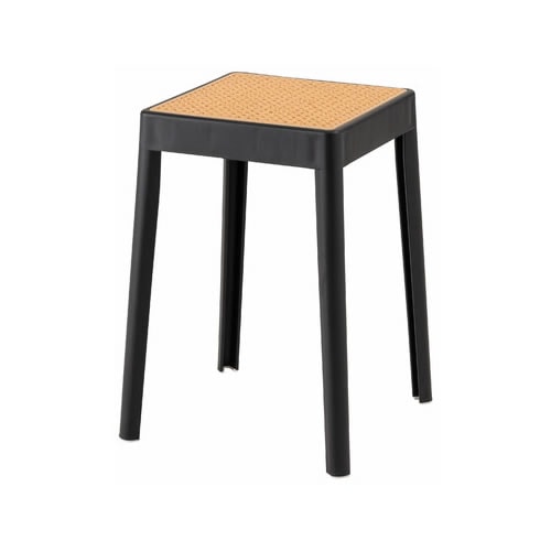 東谷【インテリア家具】スツール ブラック 完成品 W34×D34×H46cm PC