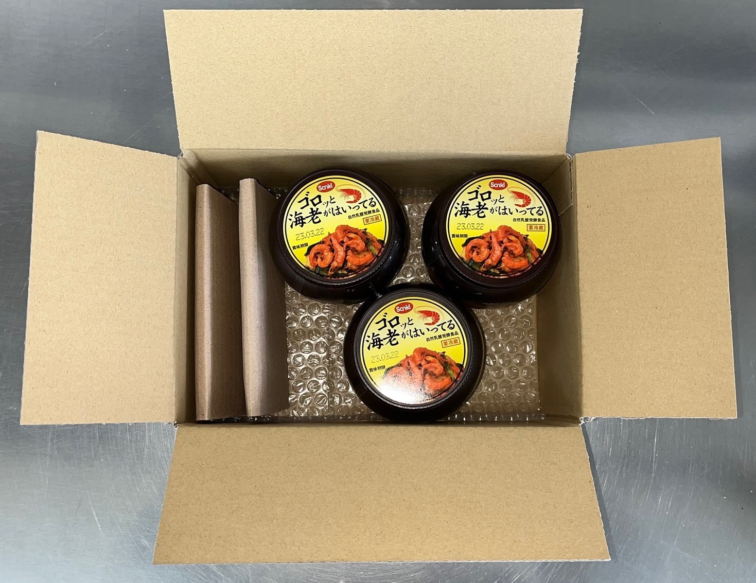 海老入り壺キムチ 350g x 3個