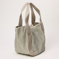 ANNA BIANCHI アンナ・ビアンキ ラインストーン トートバッグ J-6 Beige/Silver|Bag|ANNA BIANCHI