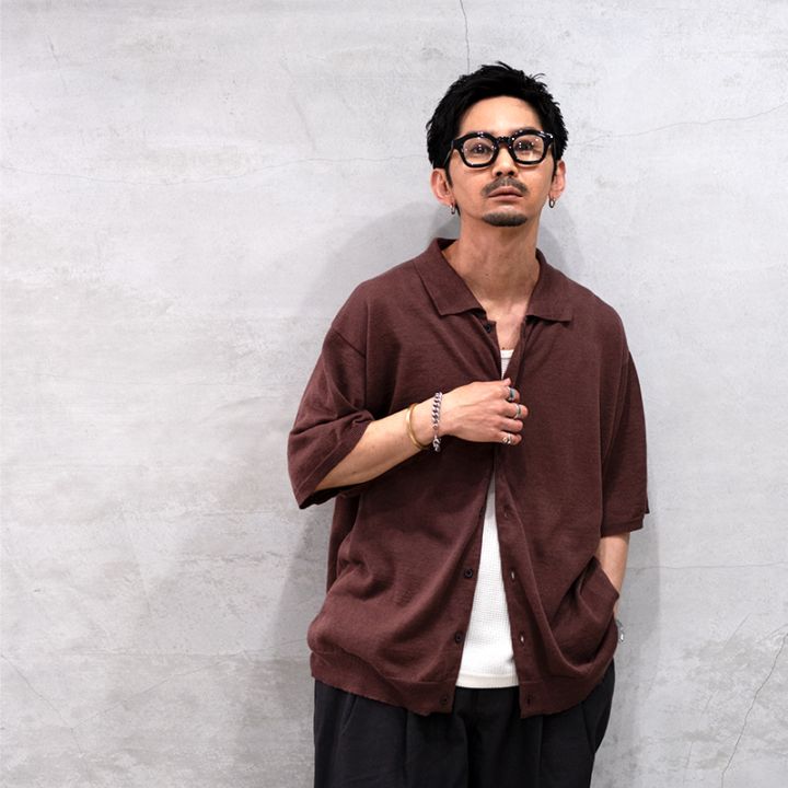 STILL BY HAND (スティルバイハンド）KN04262 Polo cardigan ポロカーディガン