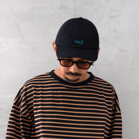 amne(アンヌ) AMN-HT-002 Hej! logo CAP ロゴキャップ