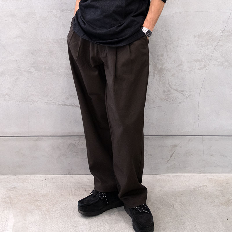STILL BY HAND (スティルバイハンド）PT05263 cotton twill deep tuck pannts コットンツイルディープタックパンツ