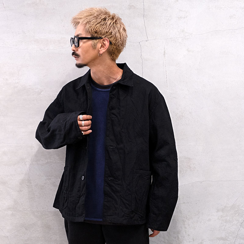 H.unit （エイチユニット） H-JK075 13.5oz denim coverall jacket 13.5オンスカバーオールデニムジャケット