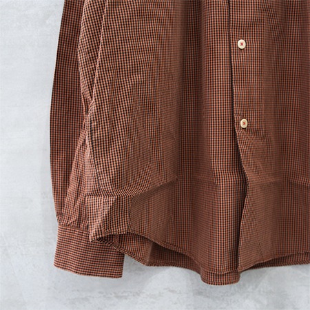 KURO(������964119 GINGHAM CHECK SHIRT ���󥬥�����å������