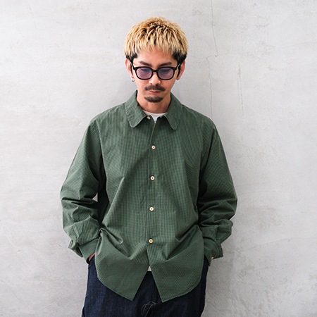 KURO(������964119 GINGHAM CHECK SHIRT ���󥬥�����å������