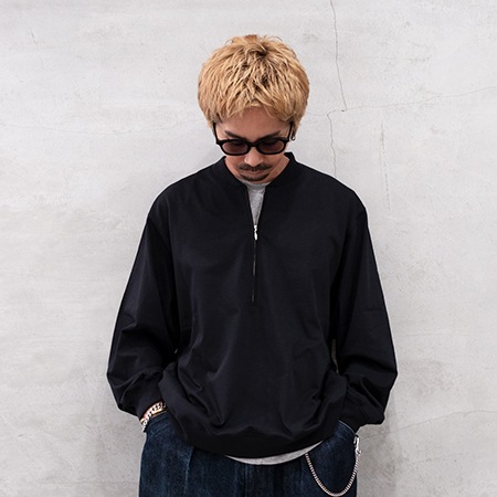 STILL BY HAND (ƥХϥɡCS01253 half zip pull over sweat ϡեåץץ륪Сå