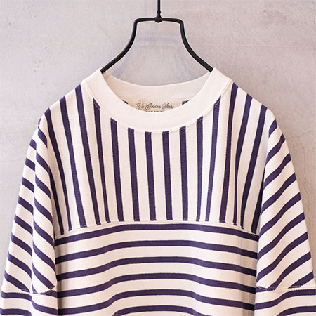 REMI RELIEF (ߥ꡼) RN23313125 16/2 Border football L/S T-shirt