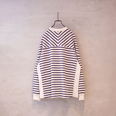 REMI RELIEF (ߥ꡼) RN23313125 16/2 Border football L/S T-shirt