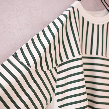 REMI RELIEF (ߥ꡼) RN23313125 16/2 Border football L/S T-shirt