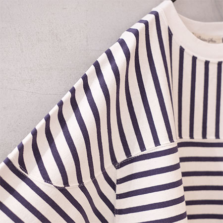 REMI RELIEF (ߥ꡼) RN23313125 16/2 Border football L/S T-shirt