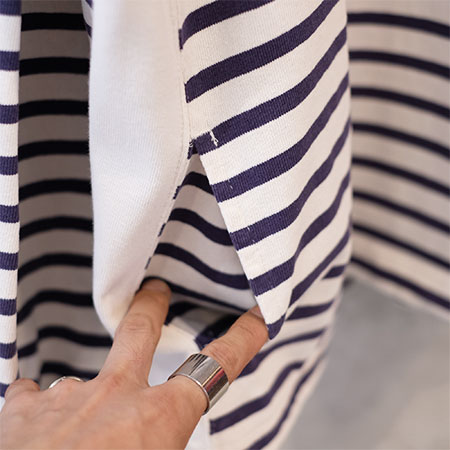 REMI RELIEF (ߥ꡼) RN23313125 16/2 Border football L/S T-shirt