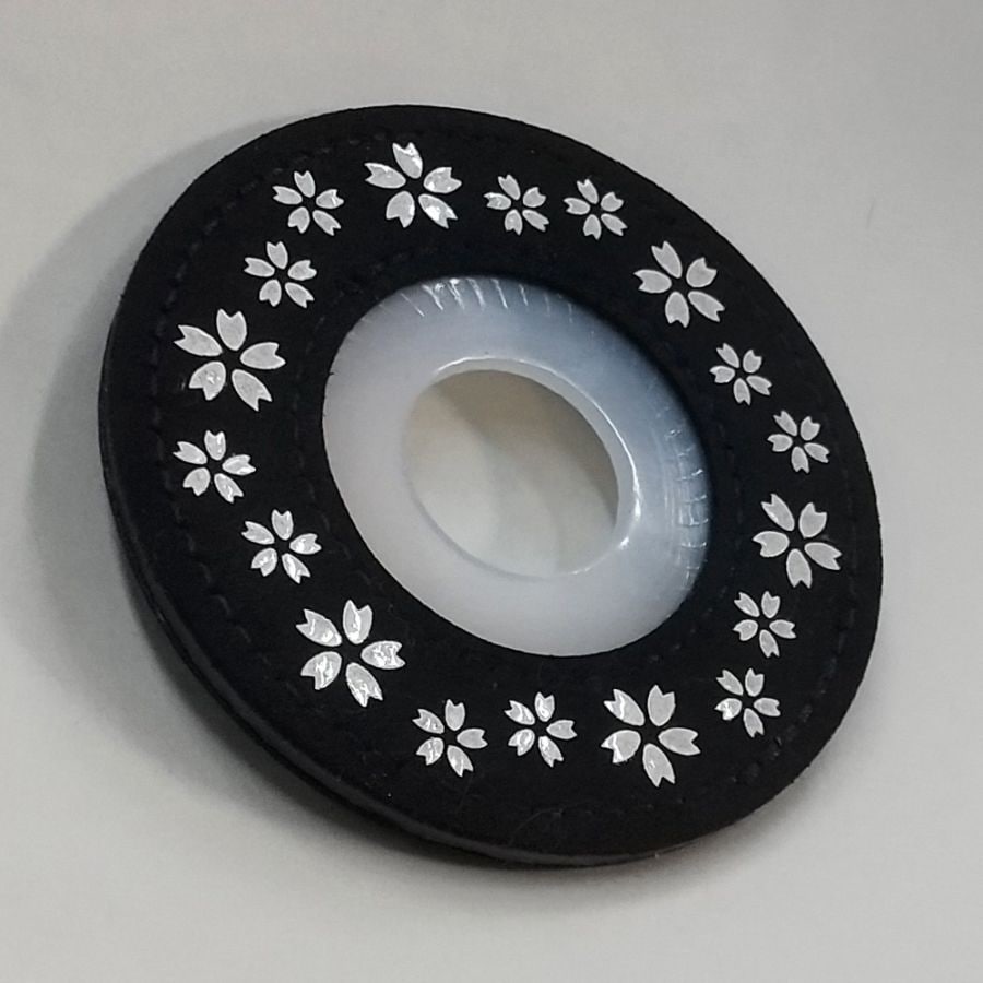 ツバ止 印伝風 トンボ・桜・波千鳥・菖蒲 さりげなくおしゃれに