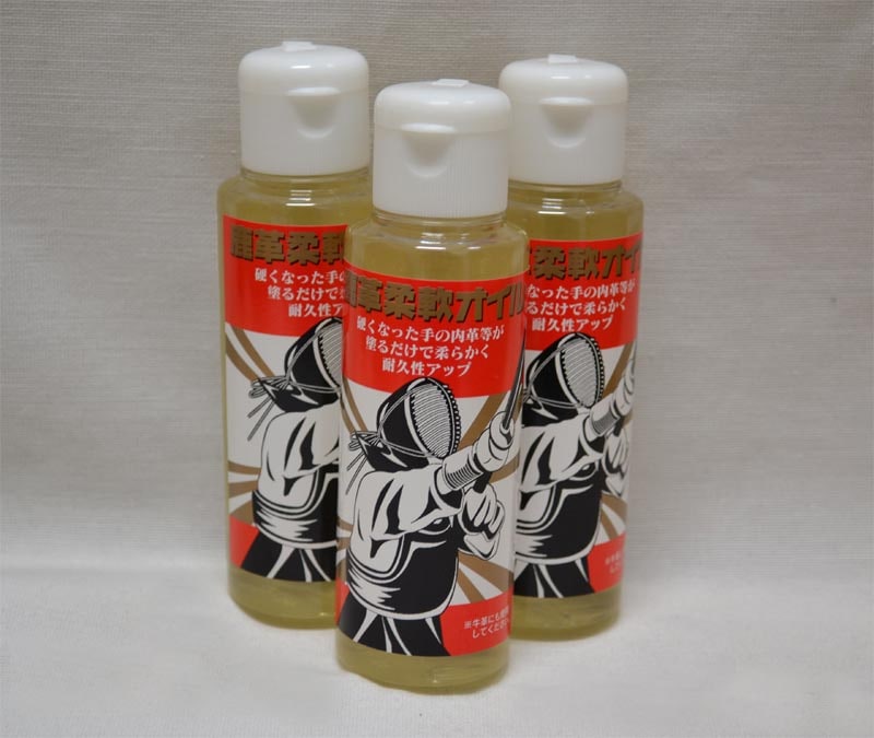 鹿革柔軟オイル ---福田武道具