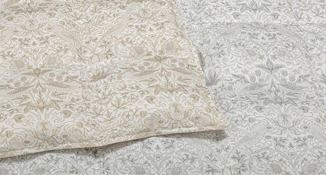 西川 モリスギャラリー 羽毛掛けふとん 肌掛け布団 シングルロング 150×210cm 0.3kg KE00305020