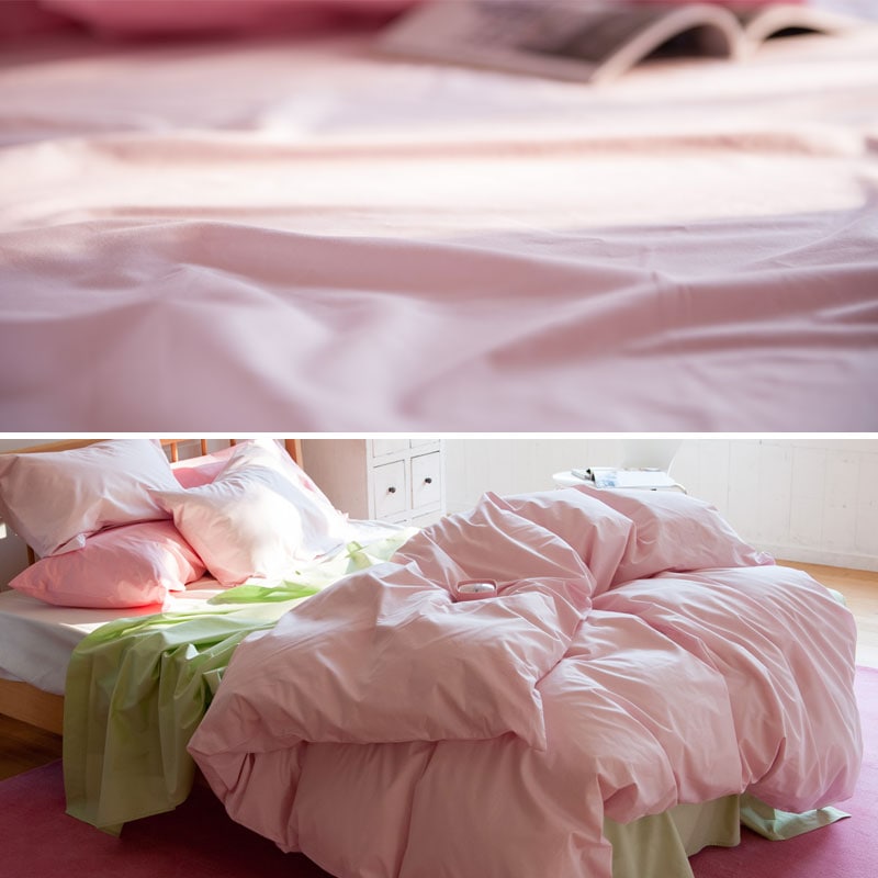 Fab the home ベッドシーツ ソリッド セミダブル 120×200cm ボックス