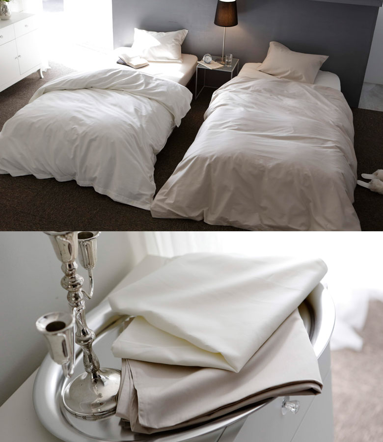 Fab the Home ファインコットン ベッドシーツ ワイドキング 200×200cm ボックスシーツ 無地 綿100％ 日本製 シンプル 上品 高級感 ファブザホーム