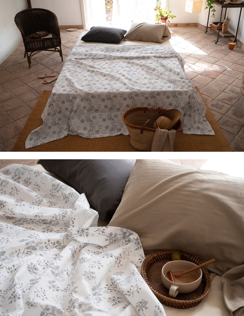 ポテチーノ大判マルチカバーベッドカバー未使用お花モチーフ