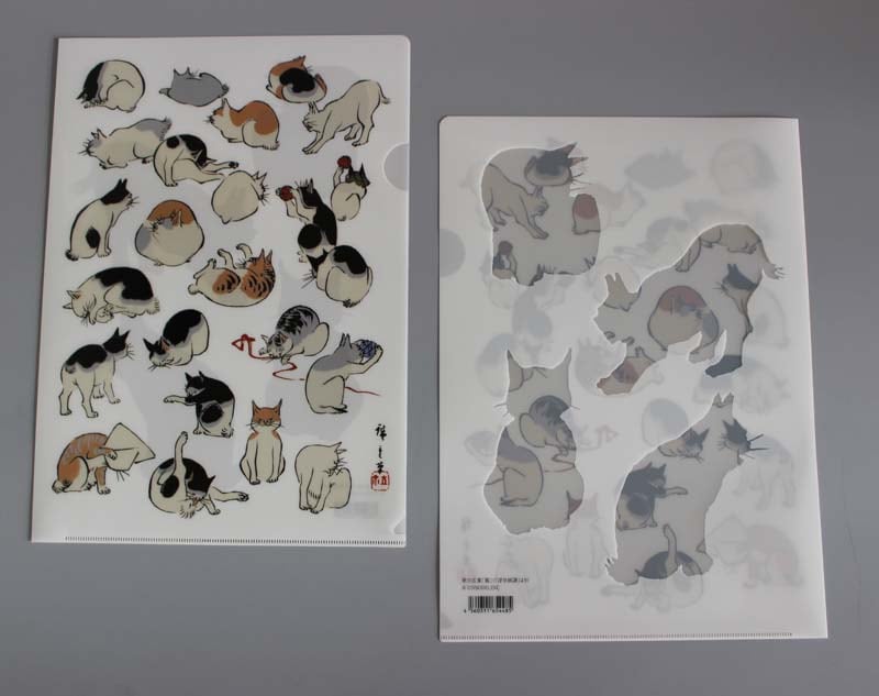 A4クリアファイル 若冲　広重　芳中　