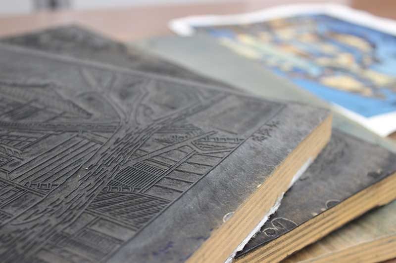 【美品】浅野竹二木版画 京洛名刹雪月花之内 寂光院紅葉 希少品 昭和十五年 浅野竹二による浮世絵「「京洛名刹雪月花之内」」