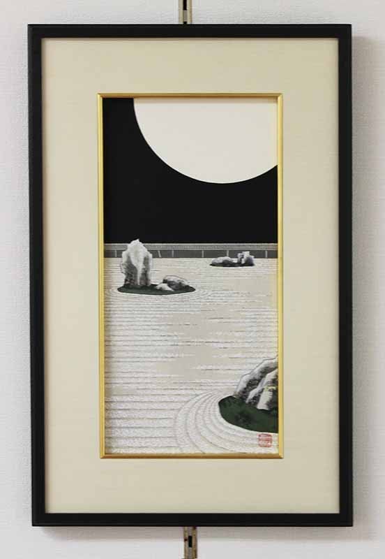 加藤晃秀 木版画 No8 輝 額入り　（セール品）-Teruhide Katoー