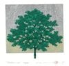 並木一 木版画 - Tree Scene 127 - Hajime Namiki Woodcut