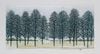 並木一 木版画 - Tree Scene 158 - Hajime Namiki Woodcut