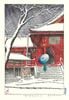 HKS-1　上野清水堂の雪　川瀬巴水木版画 Hasui KAWASE Shin Hanga|川瀬巴水木版画 Hasui Kawase  Shin hanga|新版画　Shinhanga