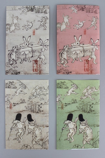 三つ折りクリアファイル 【鳥獣戯画】