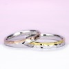 結婚指輪ペア【 ツーウェイ 】プラチナとゴールドのコンビ。プラチナ単色としても使えます。Mp4OM-257-258