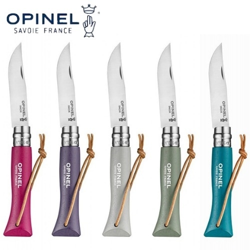 オピネル OPINEL ステンレススチール 革紐付 #6 Colorama | ガレージ 