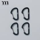 ��饳 MURACO WIRE GATE CARABINER FLAT 40mm 4PCS