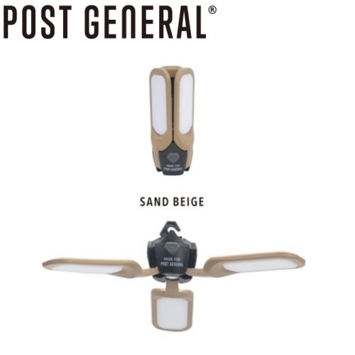 POST GENERAL �ݥ��ȥ����ͥ��  �ȥ�-�ѥͥ� �����顼���㡼���� LED�饤�� ����ɥ١����� TRI-PANEL SOLAR CHARGED LED LIGHT