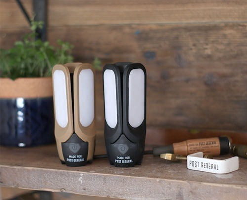 POST GENERAL �ݥ��ȥ����ͥ��  �ȥ�-�ѥͥ� �����顼���㡼���� LED�饤�� ����ɥ١����� TRI-PANEL SOLAR CHARGED LED LIGHT